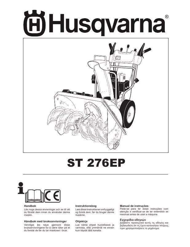 Mode d'emploi HUSQVARNA ST276 EP