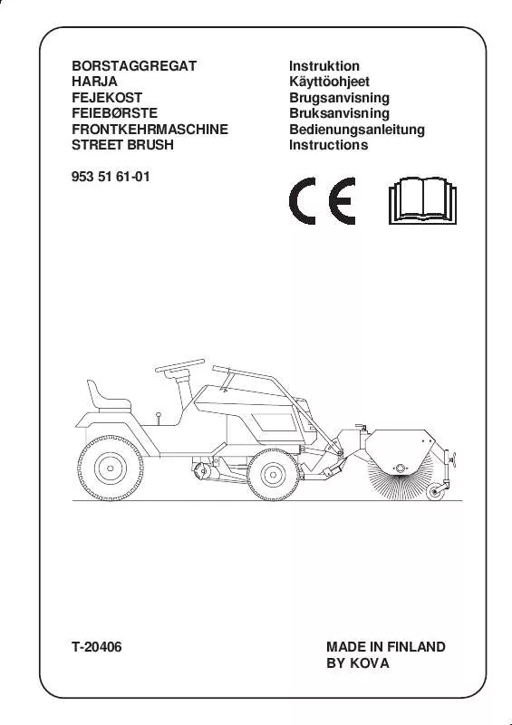 Mode d'emploi HUSQVARNA STREET BRUSH 953 51 61-01