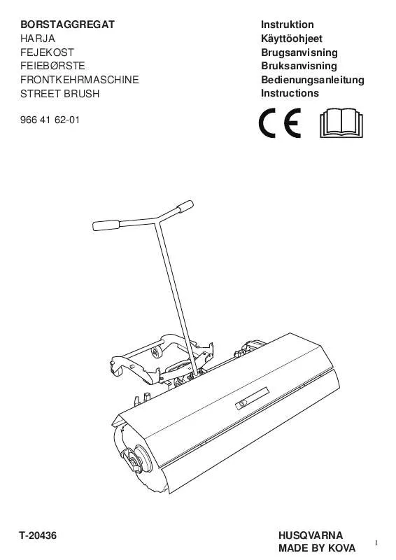 Mode d'emploi HUSQVARNA STREET BRUSH