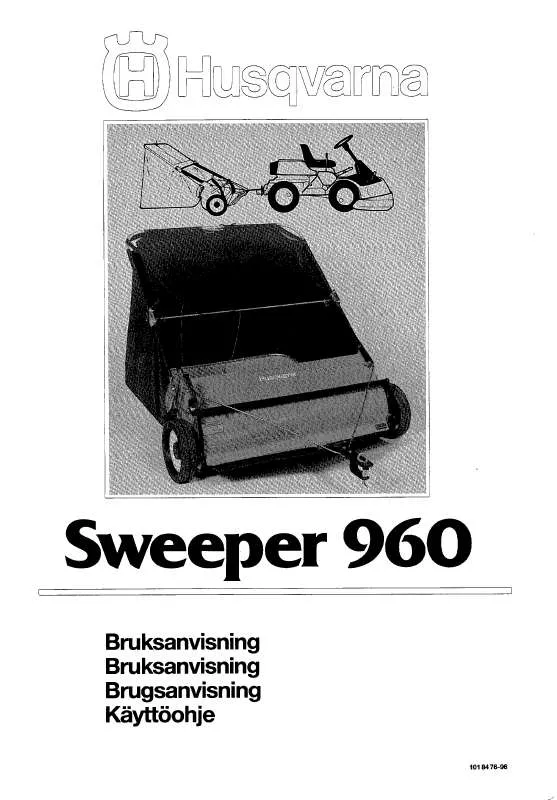 Mode d'emploi HUSQVARNA SWEEPER 960