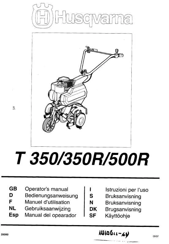 Mode d'emploi HUSQVARNA T350 R