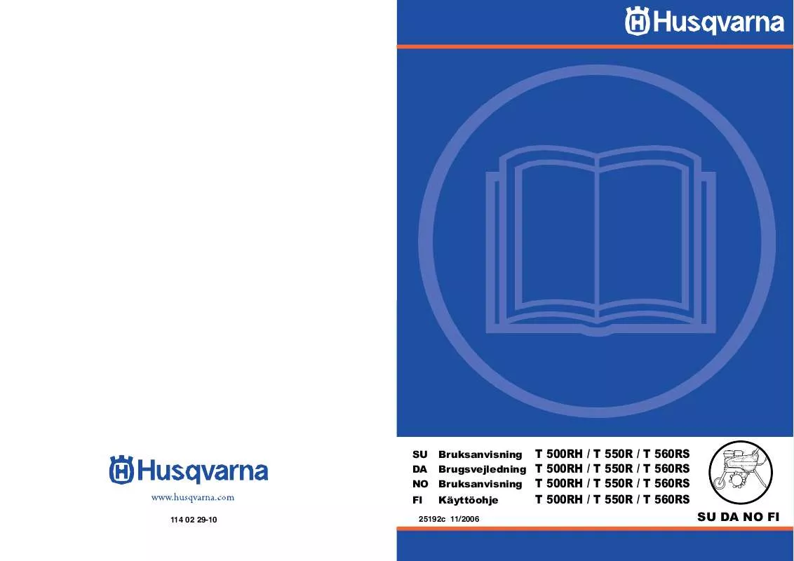 Mode d'emploi HUSQVARNA T550 R