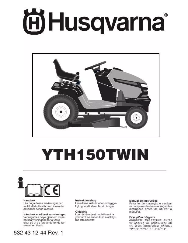 Mode d'emploi HUSQVARNA YTH 150 TWIN