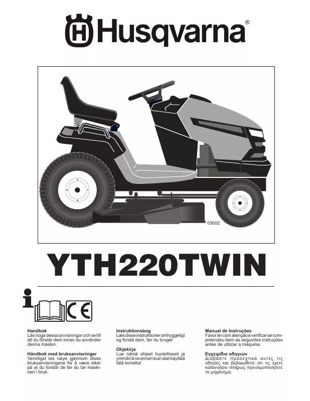 Mode d'emploi HUSQVARNA YTH220TWIN