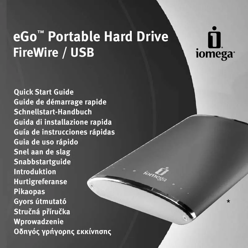 Mode d'emploi IOMEGA EGO PORTABLE FIREWIRE