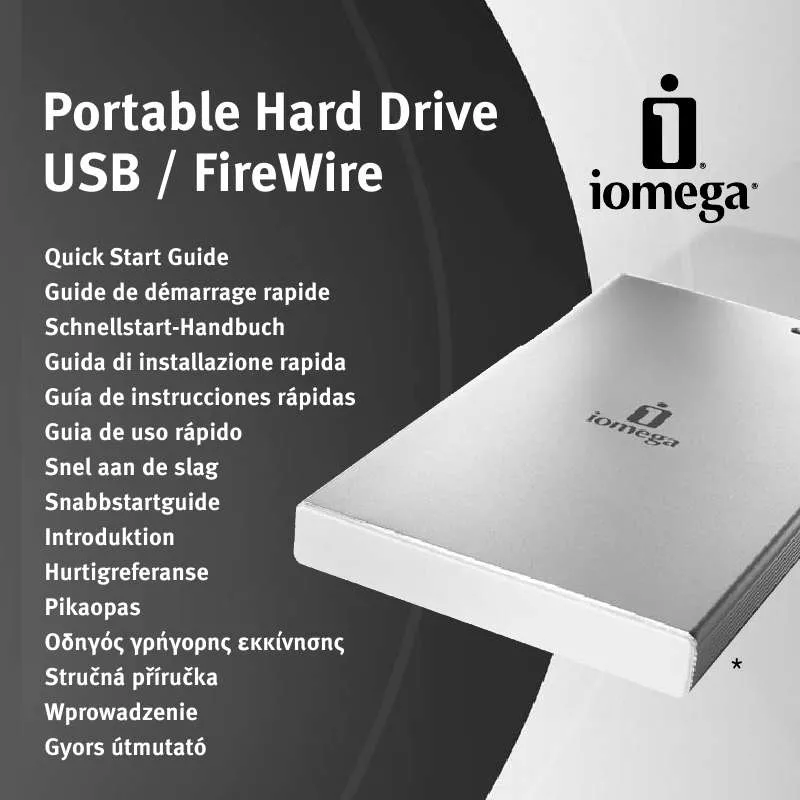 Mode d'emploi IOMEGA PORTABLE HARD DRIVE FIREWIRE