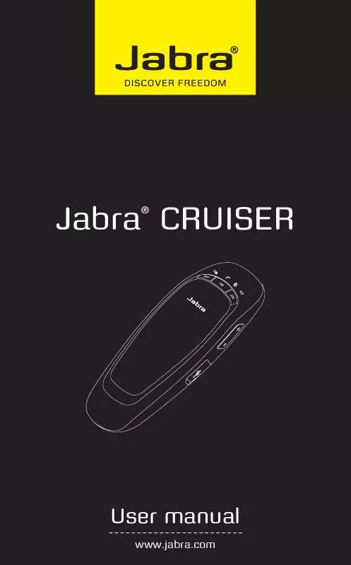 Mode d'emploi JABRA CRUISER