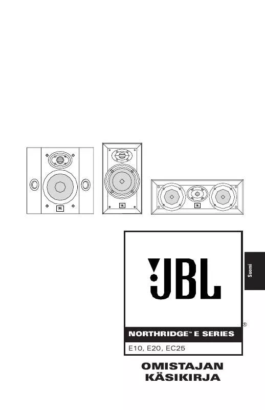 Mode d'emploi JBL E 10 (220-240V)