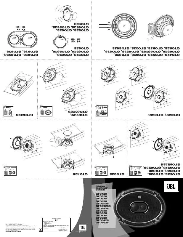 Mode d'emploi JBL GTO 328