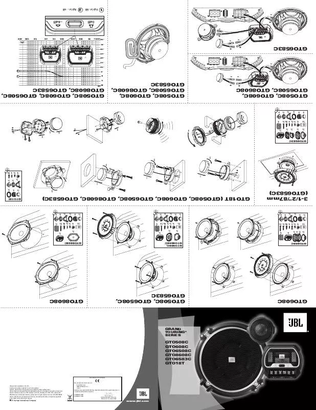 Mode d'emploi JBL GTO 608C