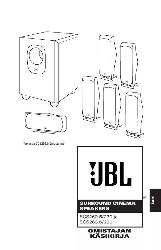 Mode d'emploi JBL SCS 260.6 (220-240V)