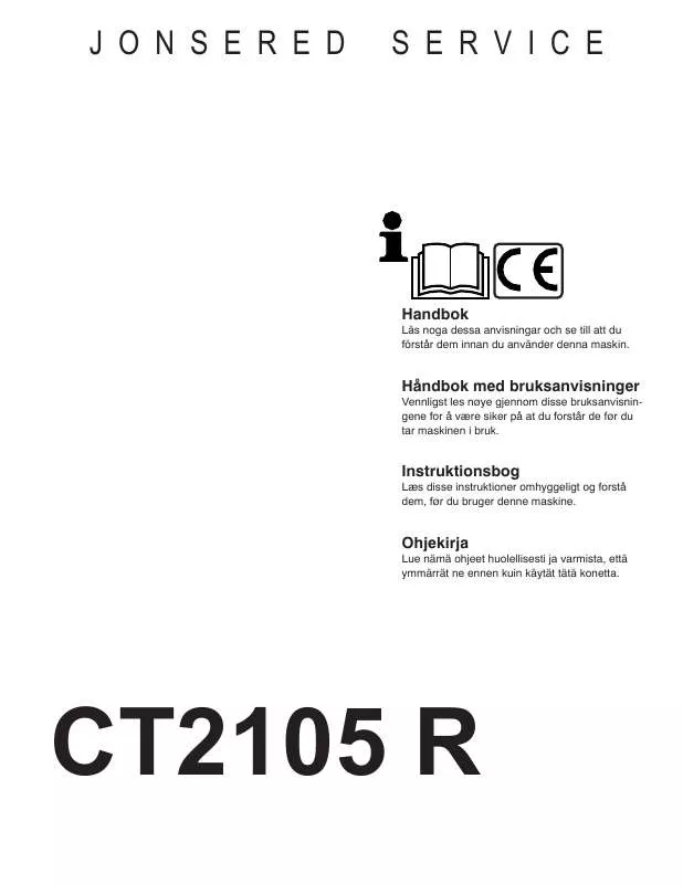 Mode d'emploi JONSERED CT 2105 R