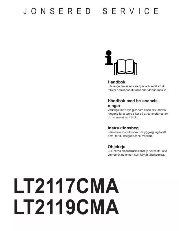 Mode d'emploi JONSERED LT 2117 CMA