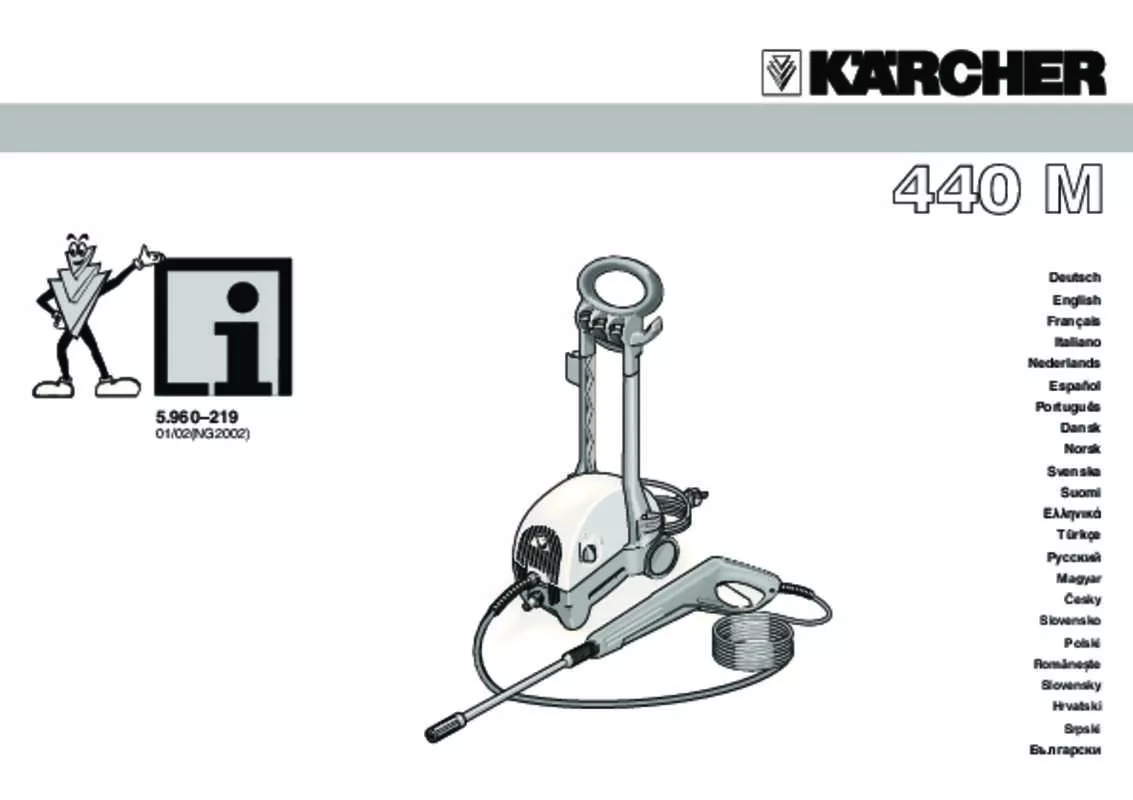 Mode d'emploi KARCHER 440 M