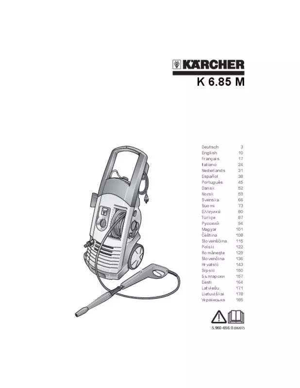 Mode d'emploi KARCHER K 6.85 M