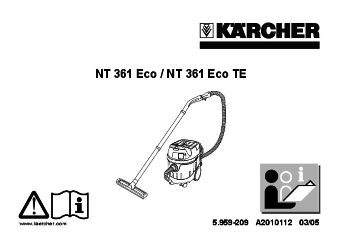 Mode d'emploi KARCHER NT 361 ECO TE