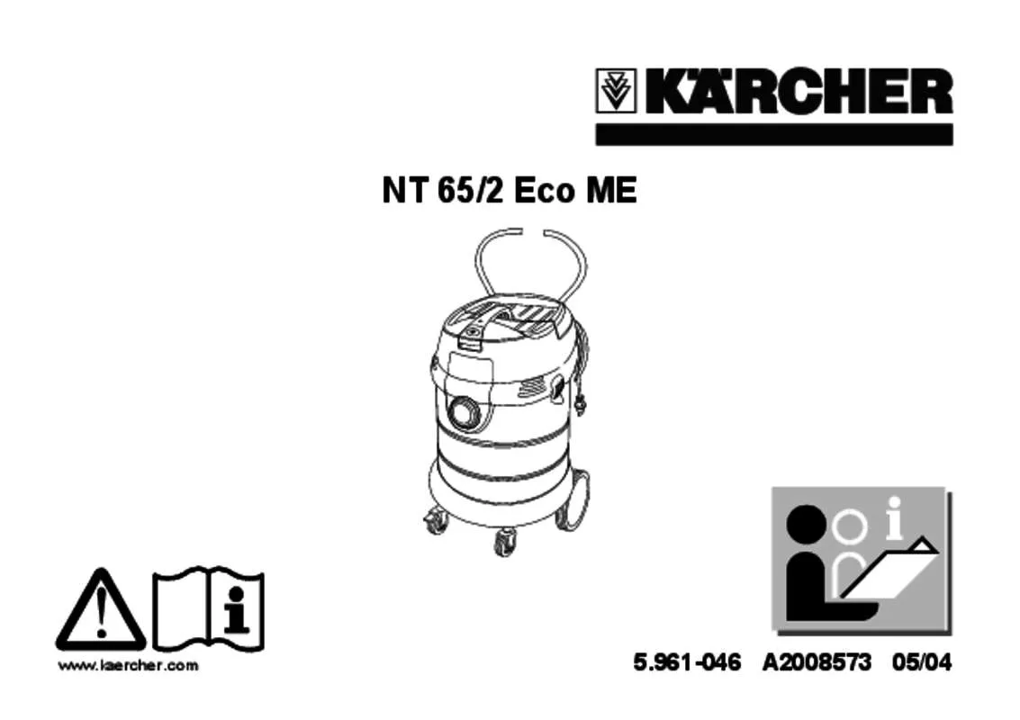 Mode d'emploi KARCHER NT 65 2 ECO ME