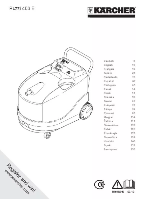 Mode d'emploi KARCHER PUZZI 400 E