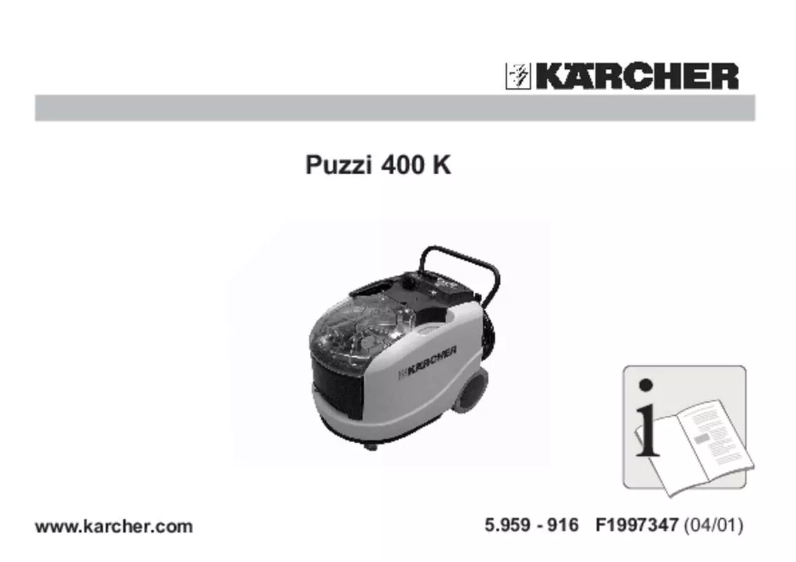 Mode d'emploi KARCHER PUZZI 400 K