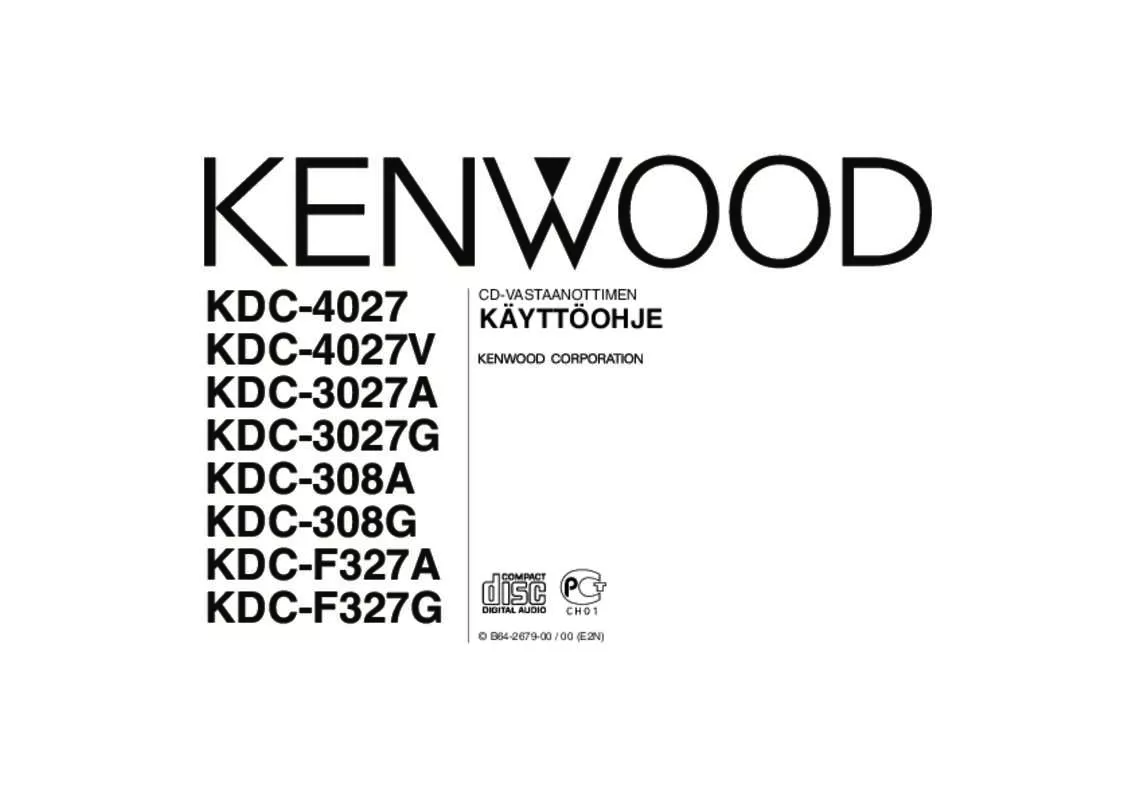 Mode d'emploi KENWOOD KDC-308A