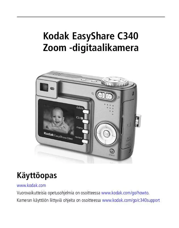 Mode d'emploi KODAK EASYSHARE C340