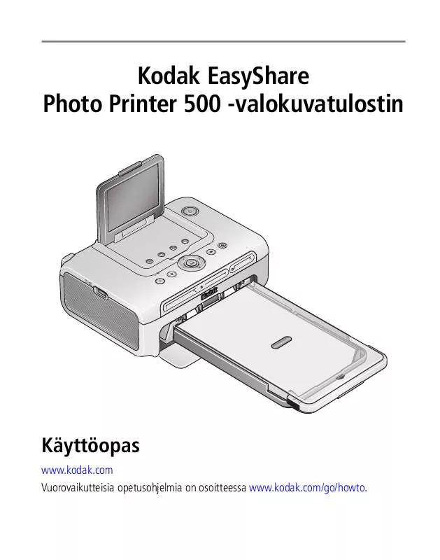 Mode d'emploi KODAK PHOTO PRINTER 500