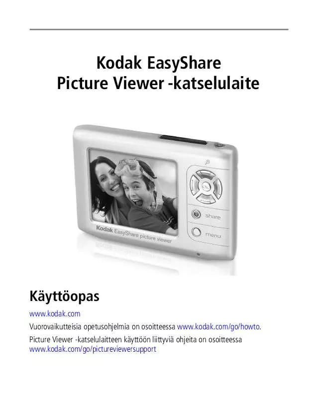 Mode d'emploi KODAK PICTURE VIEWER