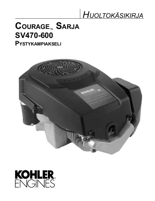 Mode d'emploi KOHLER SV470