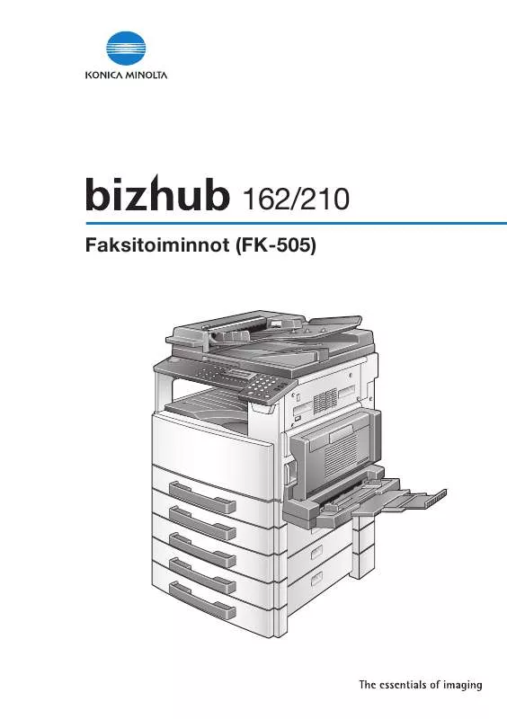 Mode d'emploi KONICA MINOLTA BIZHUB 210