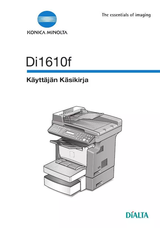 Mode d'emploi KONICA MINOLTA DI1610F