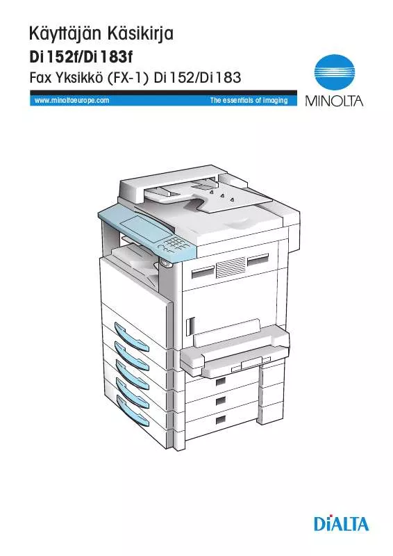 Mode d'emploi KONICA MINOLTA DI183F