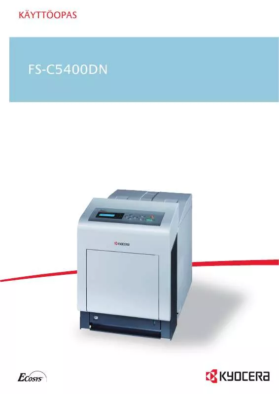 Mode d'emploi KYOCERA FS-C5400DN