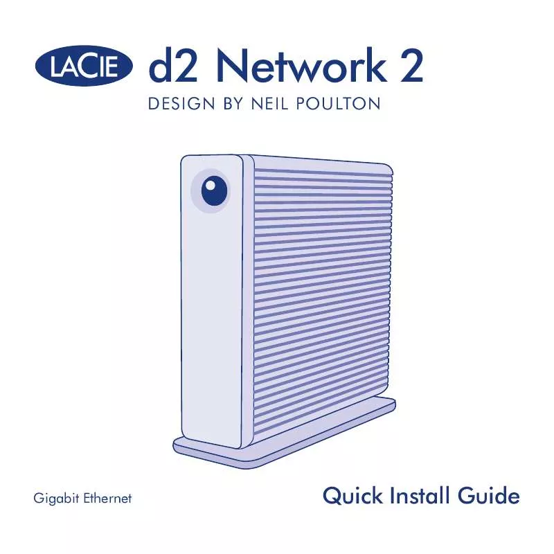 Mode d'emploi LACIE D2 NETWORK2