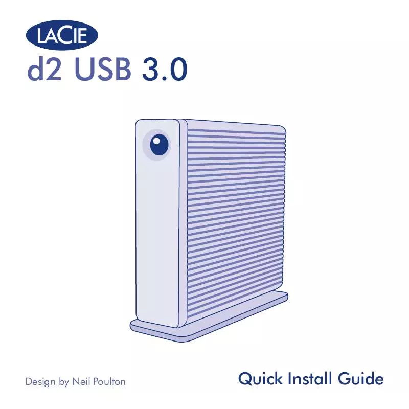 Mode d'emploi LACIE D2 USB 3.0