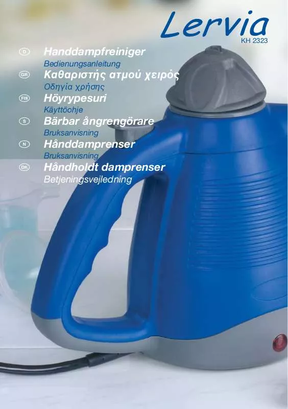 Mode d'emploi LERVIA KH 2323 HAND STEAM CLEANER