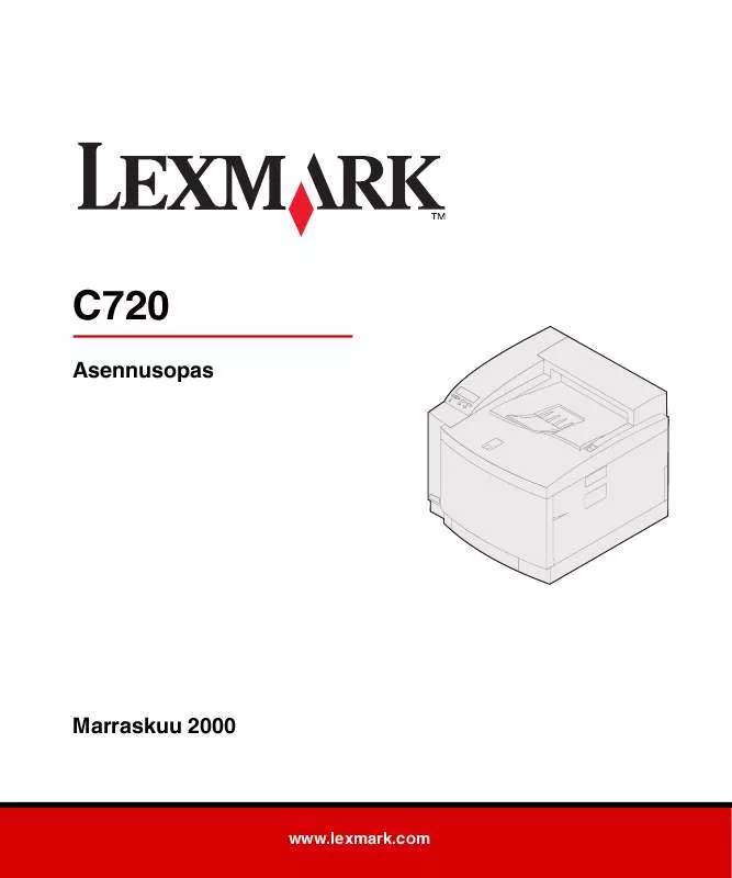 Mode d'emploi LEXMARK C720