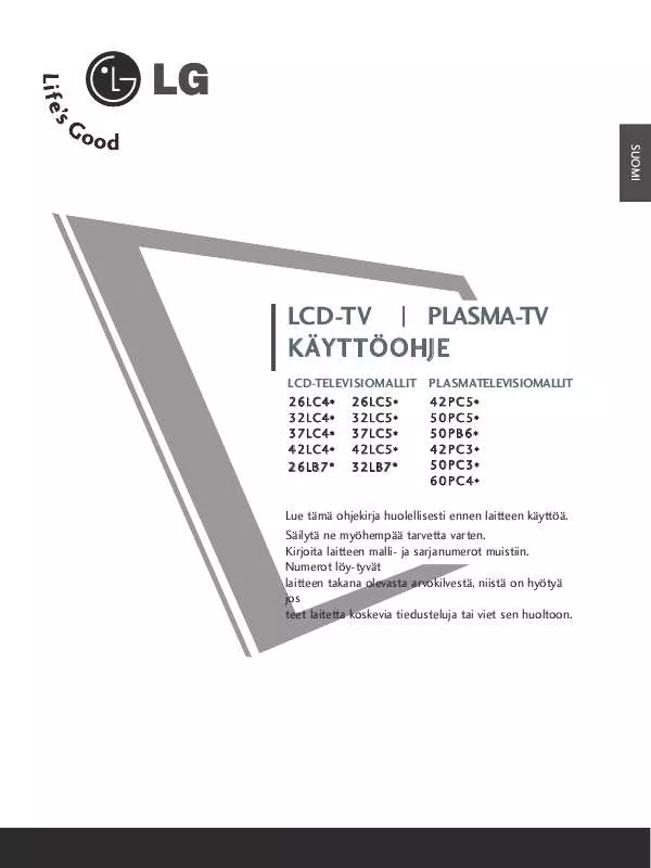 Mode d'emploi LG 26LC45