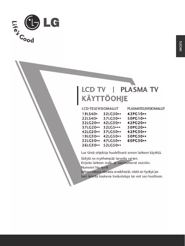 Mode d'emploi LG 37LG50-ZA