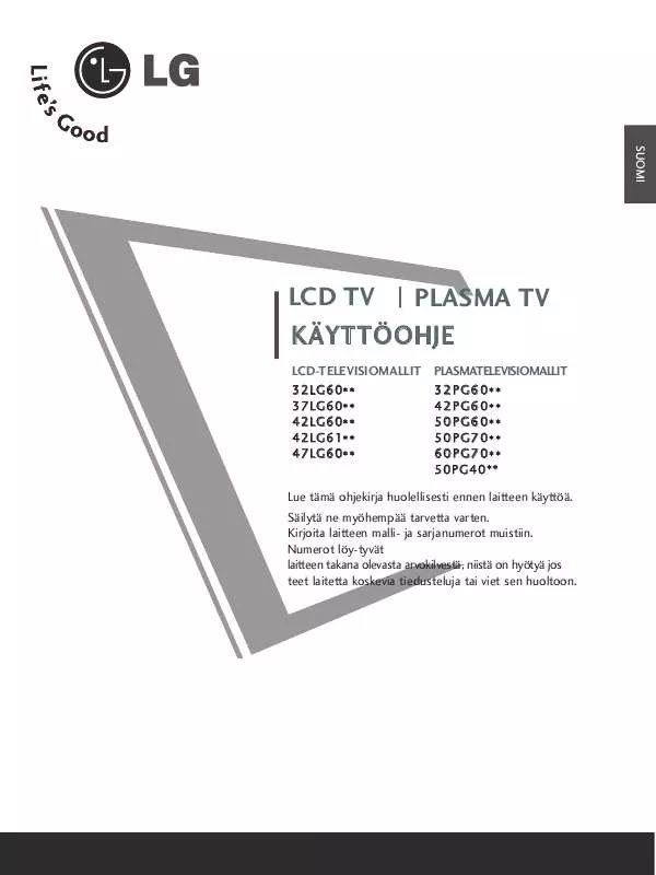 Mode d'emploi LG 42LG60