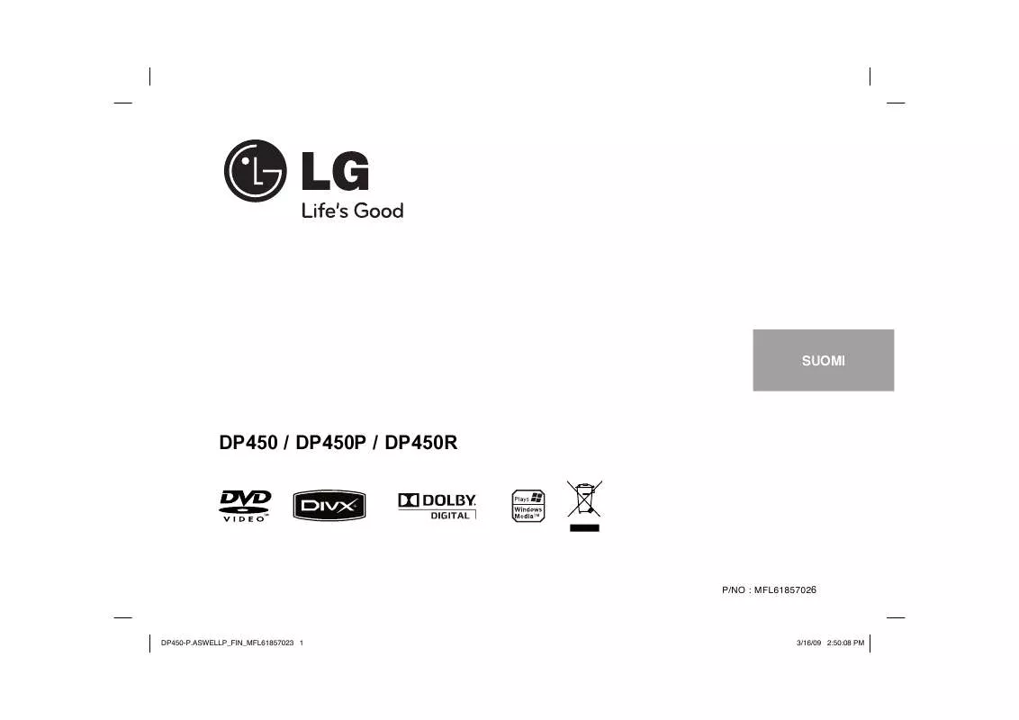 Mode d'emploi LG DP450