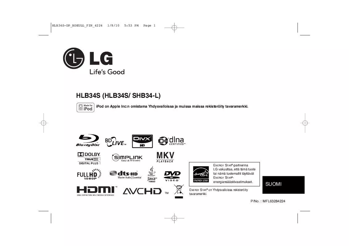 Mode d'emploi LG HLB34S