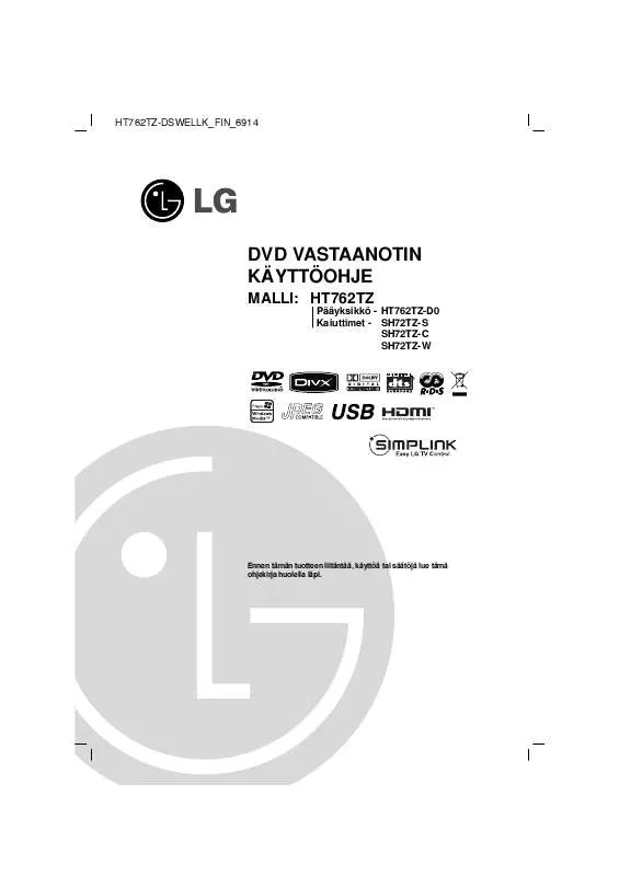 Mode d'emploi LG HT762TZ