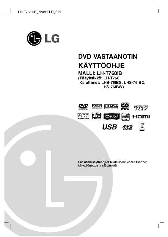 Mode d'emploi LG LH-T760IB