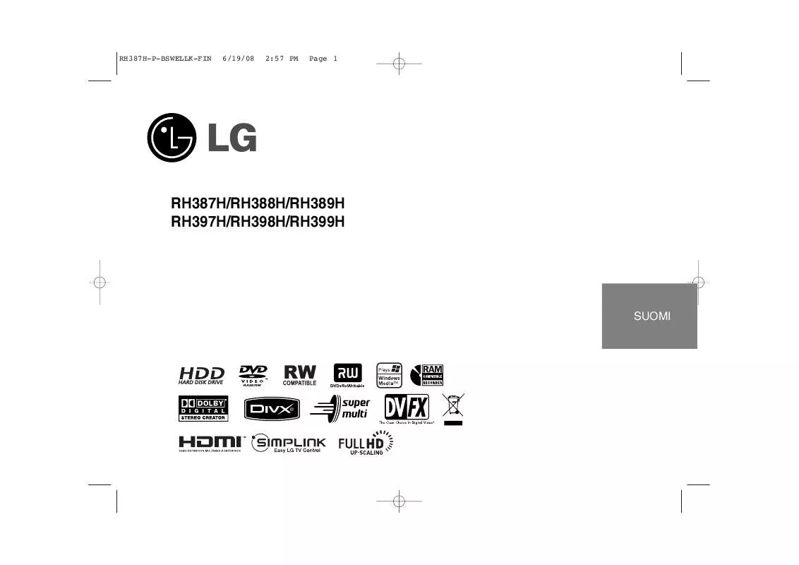 Mode d'emploi LG RH-388H