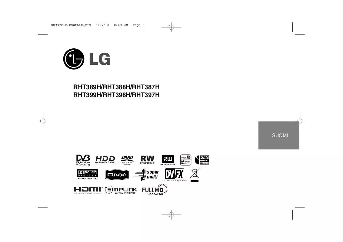 Mode d'emploi LG RHT389H