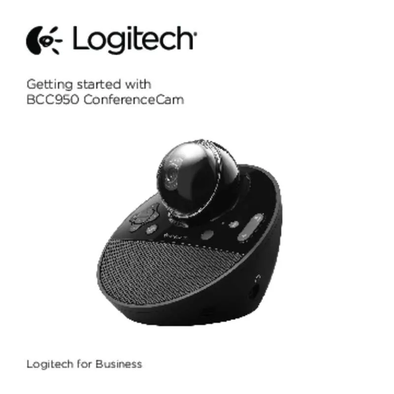 Mode d'emploi LOGITECH BCC950