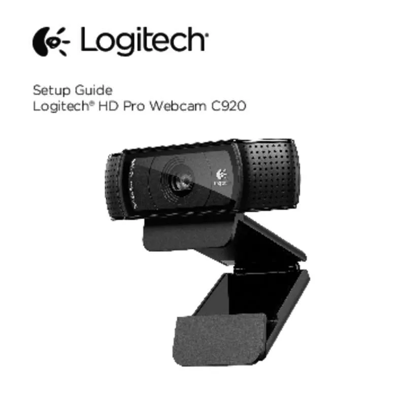 Mode d'emploi LOGITECH C920 REFRESH