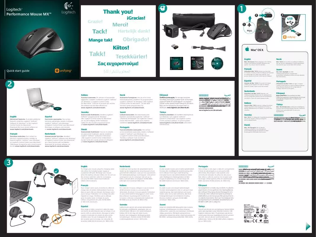 Mode d'emploi LOGITECH M950