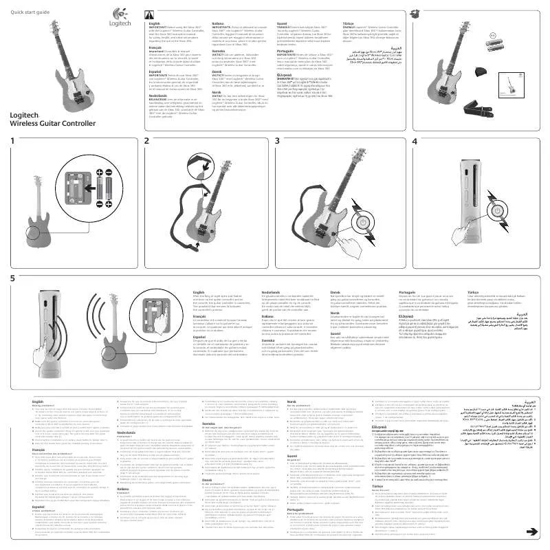 Mode d'emploi LOGITECH WIRELESS GUITAR CONTROLLER