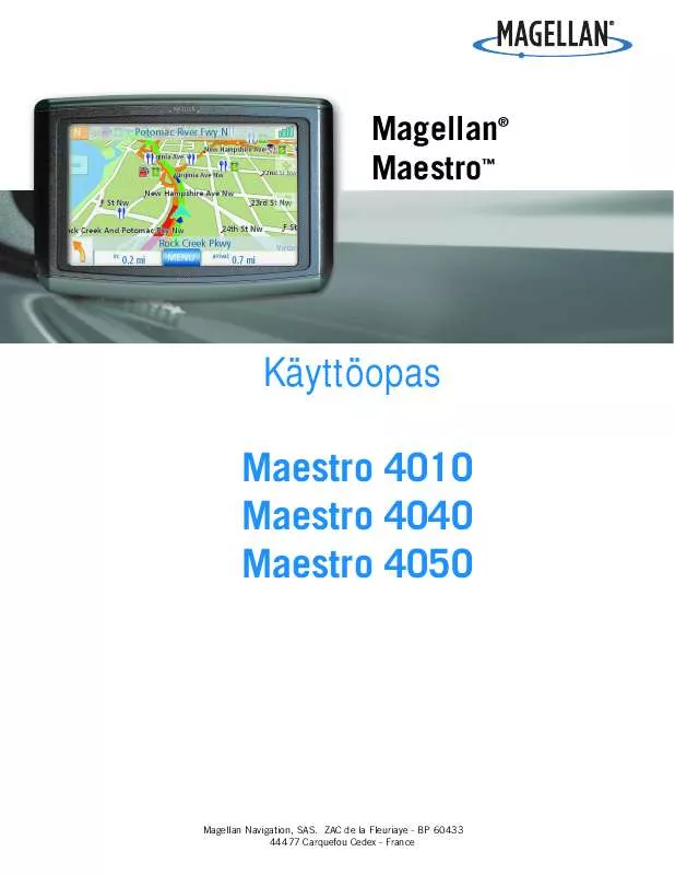 Mode d'emploi MAGELLAN MAESTRO 4040